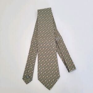 Hunting‎ World Safari Men's Neck Tie Necktie Designer Silk Green Elephant New